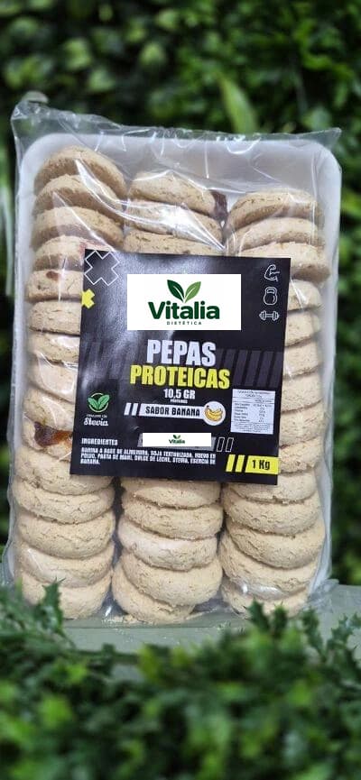 Pepas proteicas de almendra sabor banana