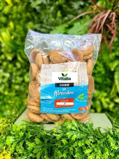 Cookie de almendra sabor coco endulzada con miel y stevia