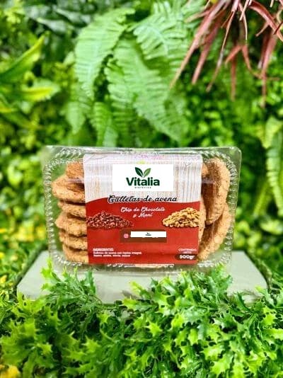 Cookies saludables de avena con chips de chocolate